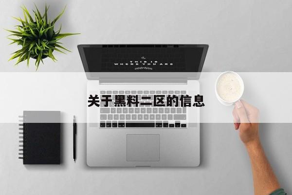 关于黑料二区的信息